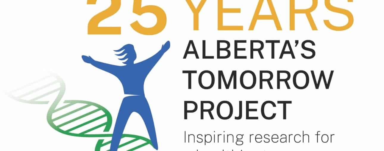 Logo for 25 years of Alberta's Tomorrow Project.
