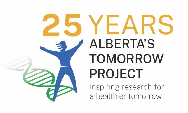 Logo for 25 years of Alberta's Tomorrow Project.