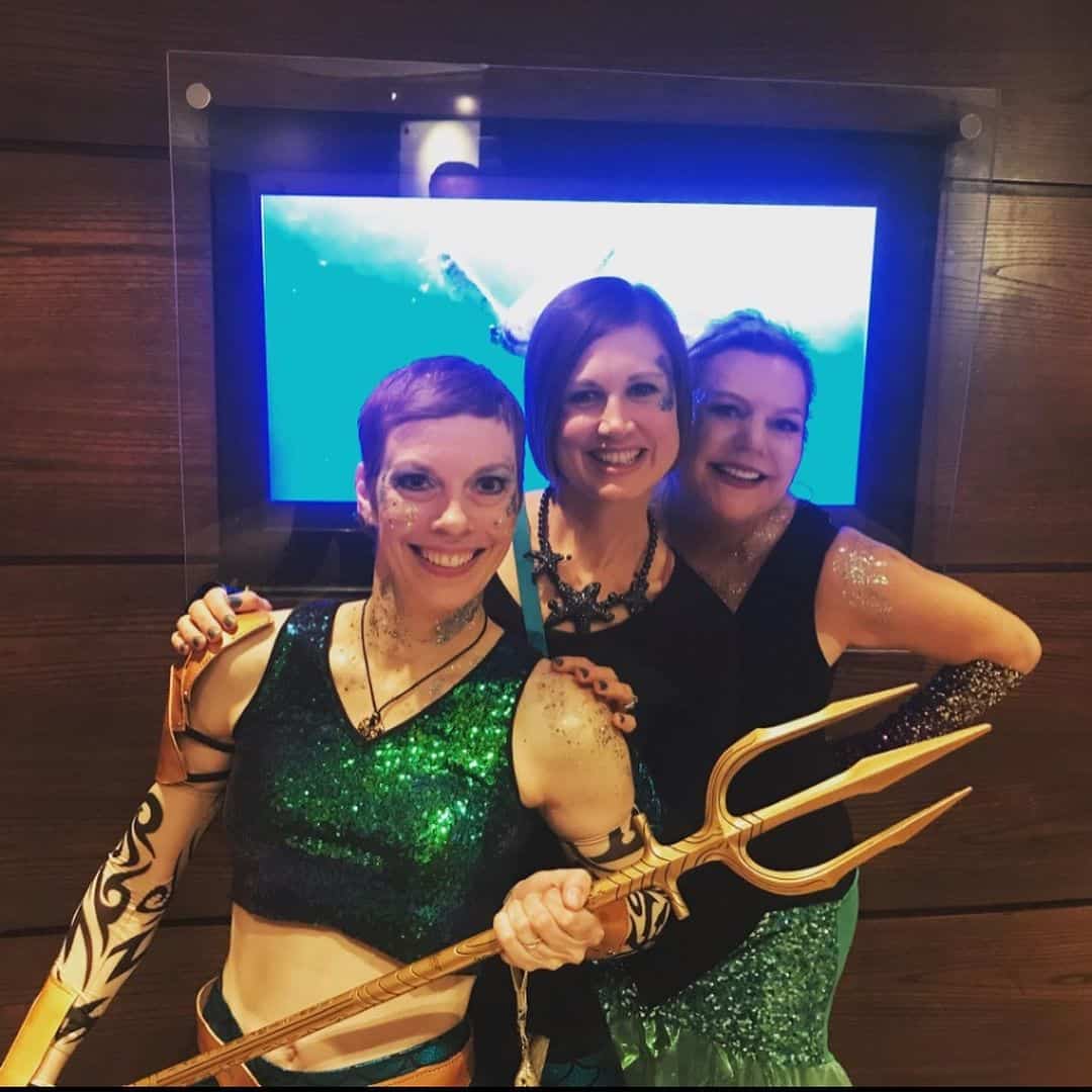 Marloes Prestie with some members of the Southern Alberta Brestie's group at a Halloween event