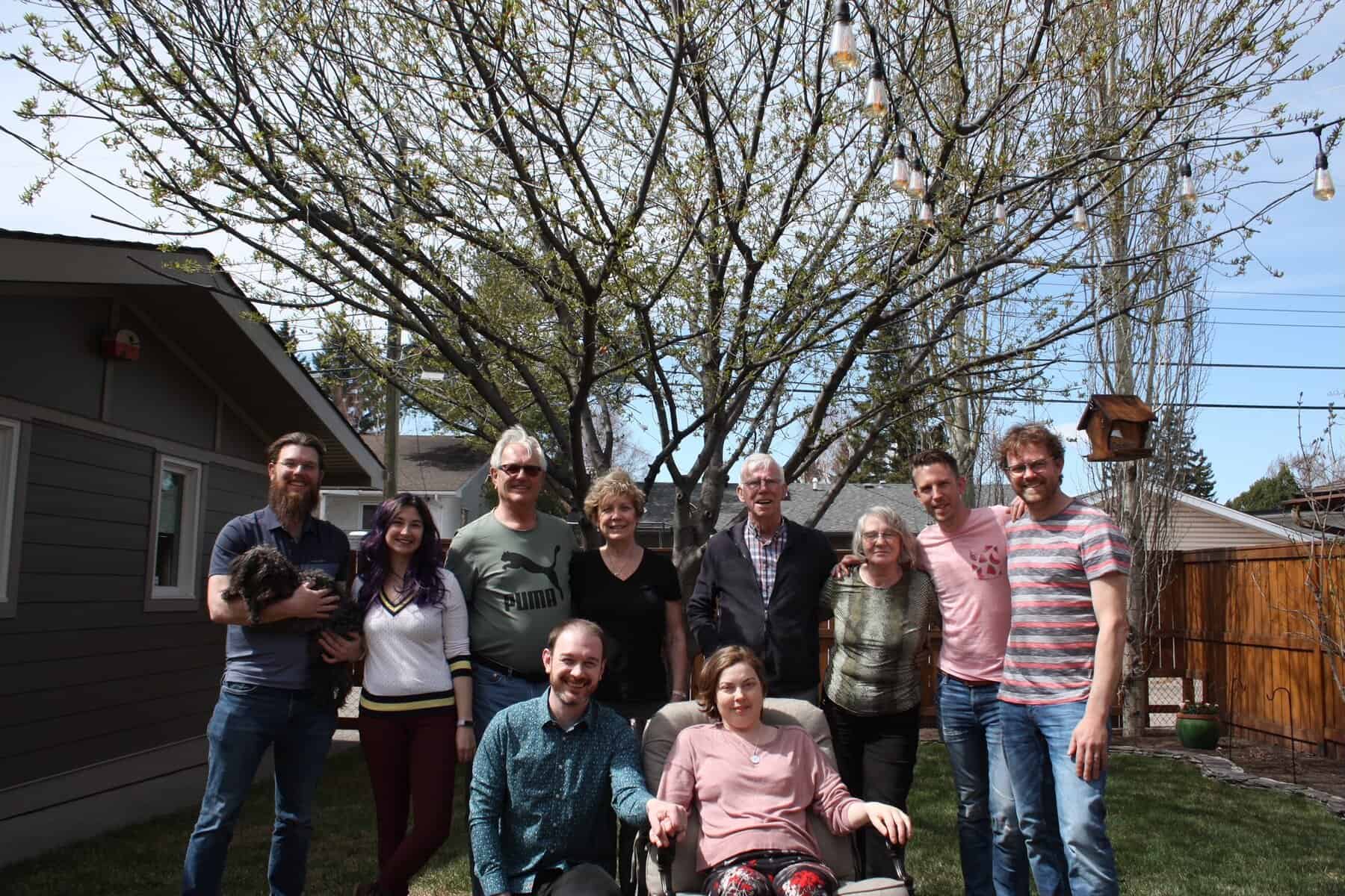 Group photo of Sean and Marloes Prestie family