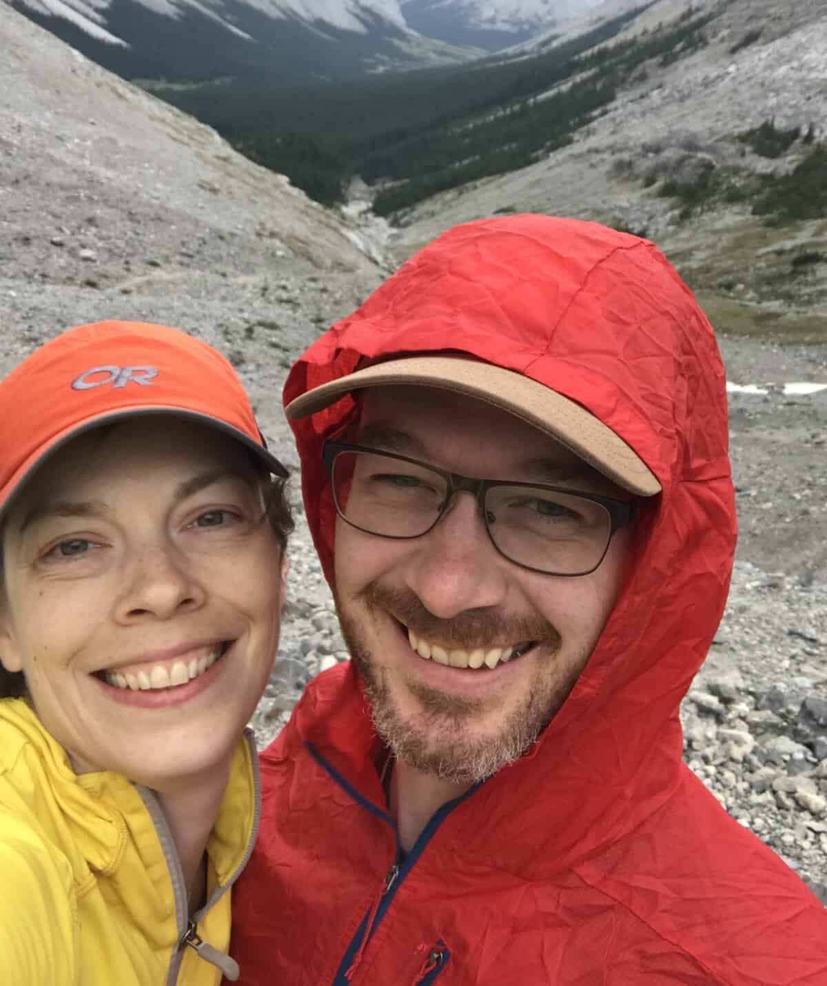 A photo of Marloes and Sean Prestie at the mountains